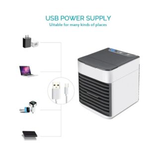 PORTABLE MINI AIR-COOLER & HUMIDIFIER AC (Direct USB Powered)